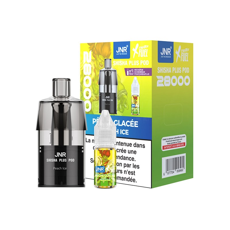 Cartouches recharge Shisha Plus 12ml 20mg JNR X FIGHTER FUEL